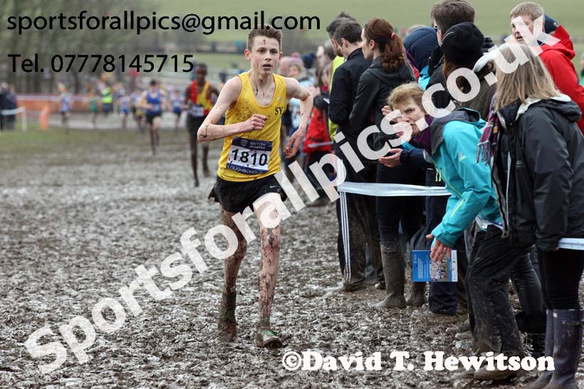 Boys under-15s 2018 British Inter Counties Cross Country Champs., Prestwold Hall, Loughborough. Photo: David T. Hewitson/Sports for All Pics